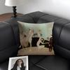 Strange Stories Cushion Cover Natural Linen Organic Fabric DoubleSided Printing Sofa Home Decor Gift Pillow Case