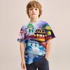 Super Wings Kids T-shirt Cartoon Print Clothing Birthday Cool Fashion Trendy Casual Party