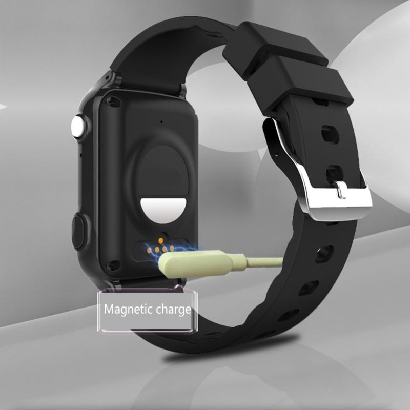 4G Smartwatch Big Button Large Volume Blood Pressure Heart Rate Temperature Monitor Accurate Position Elderly Bracelet