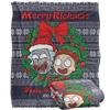 Rick And Morty Merry Rickmas Christmas Blanket