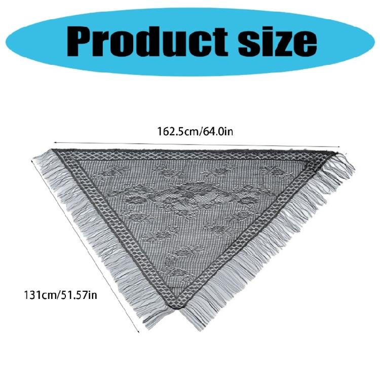 Women's Head Wrap for Weddings and Parties Lightweight and Comfortable Triangle Scarf Fringed Shawl for Travel Parties