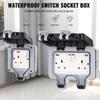 Waterproof Design Wall Switch Socket Dust Proof Power Socket Case  Electrical Power
