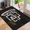 Soft Floor Carpet Rammstein Pattern Area Rug Decorative Mat For Home Room Decoration