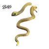 Snake Earrings for Women 1 Pair Vintage Gothic Earrings, Retro Punk Front Back Textured Scale Ear Decor Stud Serpent Halloween Animal Statement