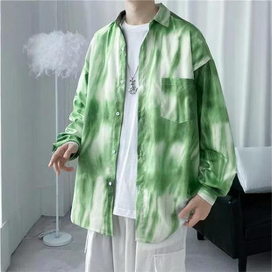 Korean Men’s Suede Bomber Jacket - Autumn/Winter, Loose Fit, Lapel, Zipper, American & Hong Kong Style