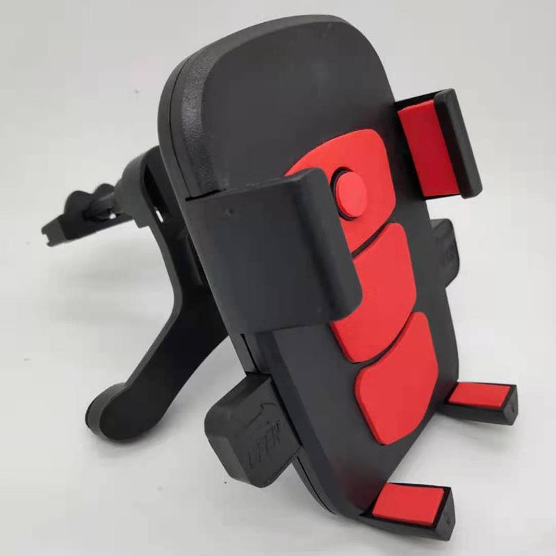 

Car out trend mobile phone holder, suction cup, mobile phone holder car, automatic lock joint 360 degree steering mobile phone clip червоний