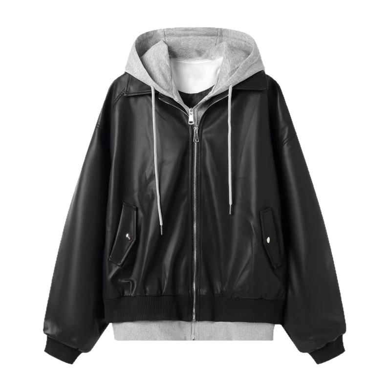 Fake Two Piece Jacket Set Men Loose High Street Cleanfit Style