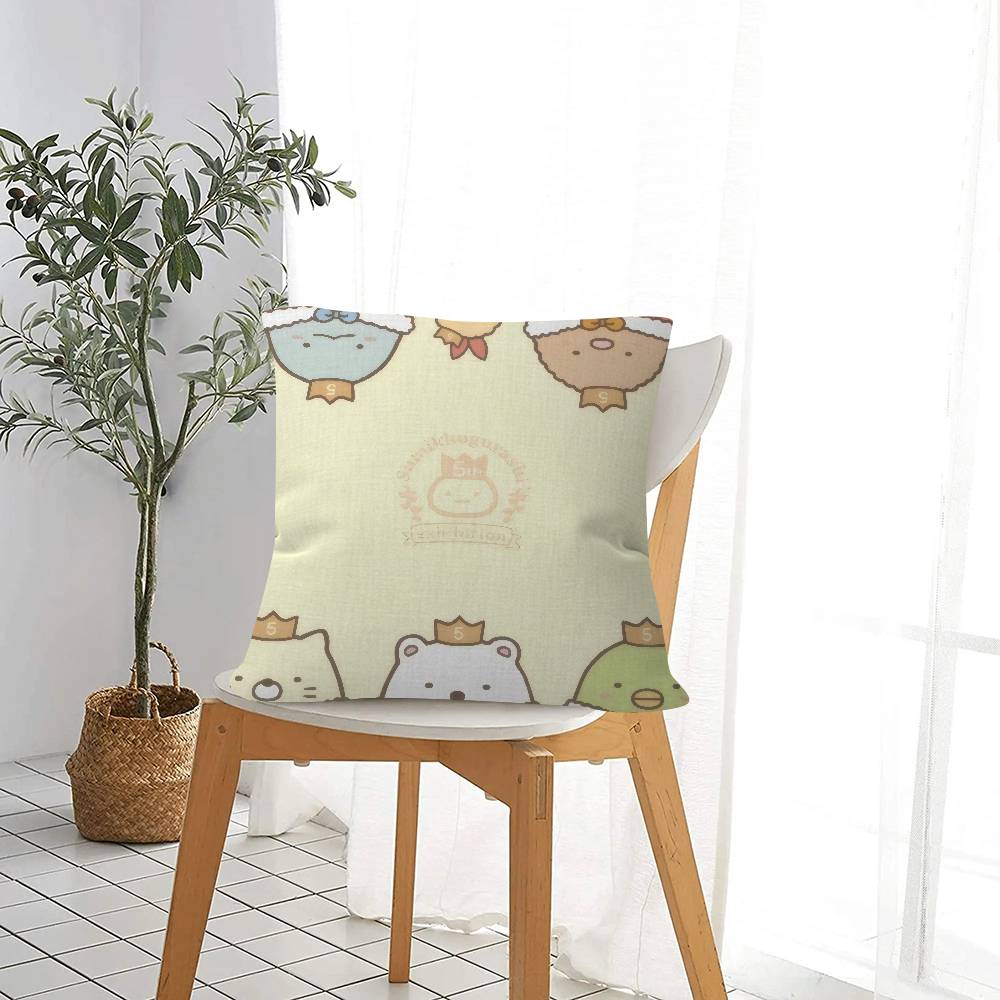 Anime Japan Sumikkogurashi Pillow Cushion Cover Pillowcase Living Room Sofa Home Decor