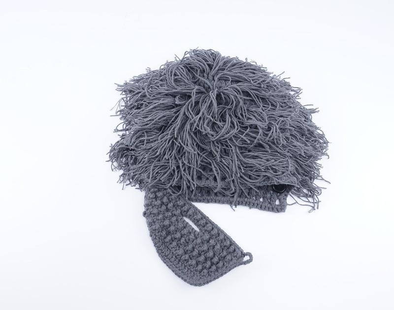 Perücke Bart Hüte Hobo Mad Scientist Rasta Caveman handgemachte stricken warme Wintermützen Männer Frauen Halloween