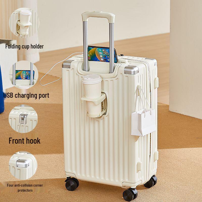 Multi-Functional Travel Suitcase with Universal Wheels, Large Capacity, Pull-Handle, Password Lock, for Men and Women, Ideal for Students.