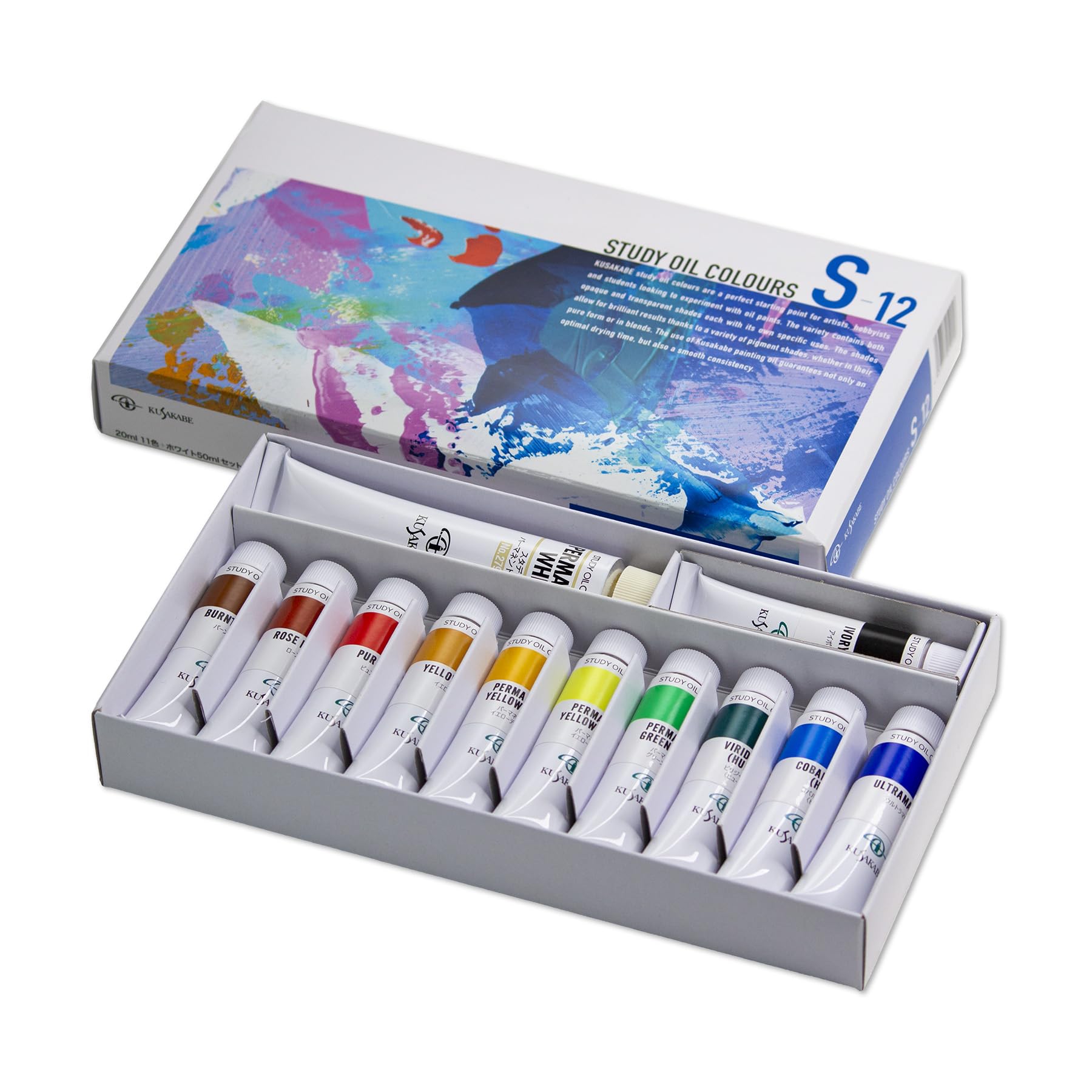 

Kusakabe Oil Paint Practice Set, 11 Colors, S-12, 20ml