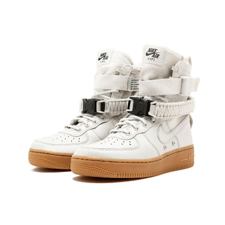 New Nike Sf Air Force 1 High Light Bone Women's 857872-004