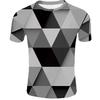 Creative 3D Digital Printed T-shirt for Men's Short Sleeves Tops