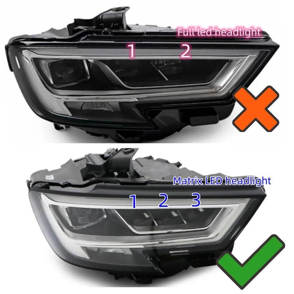 Compatible With A3 For S3 RS3 2017 2018 2019 2020