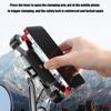 Motorcycle Phone Mount with 360 Degree Rotation Secure Auto Shrink Grip Easy Installation Attachment for Navigation Rack