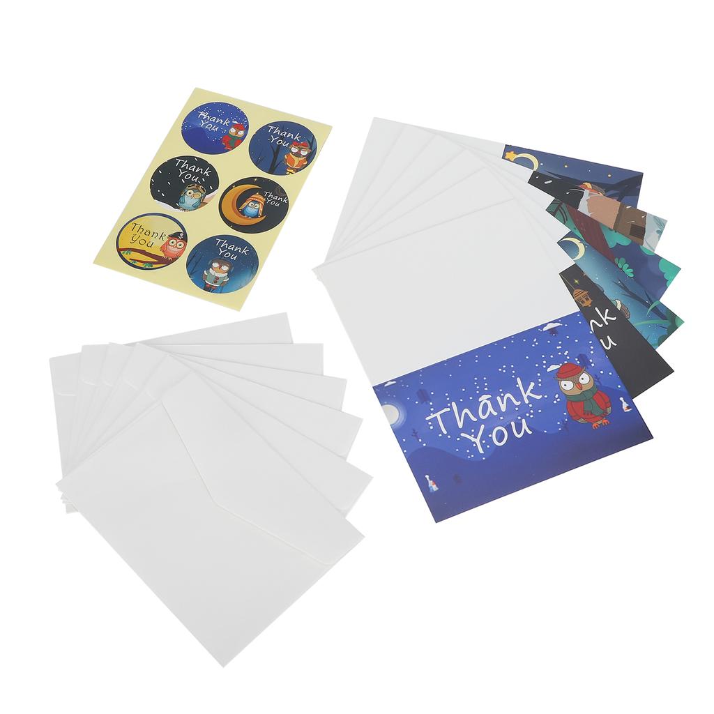 MultiStyling Paper Gift Cartoon Thanksgiving Blank Greeting Card with Envelope and Sticker