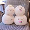 Creative Chinese Bun Shape Plush Toys Stuffed Soft Dumplings Pillow Kawaii Cushion Simulation Food Doll Gift for Kids Home Decor
