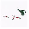 3 Pieces Miniature Gardening Set with Trowel and Shears Detailed Small Metal Dollhouse Garden Tools