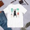 STRAIGHT CUT T-SHIRT Plant Monster Shirt Crew Neck Folk Art Print Birthday Housewarming Gifts Cute Funny Rabbit Houseplants Cactus Flowers