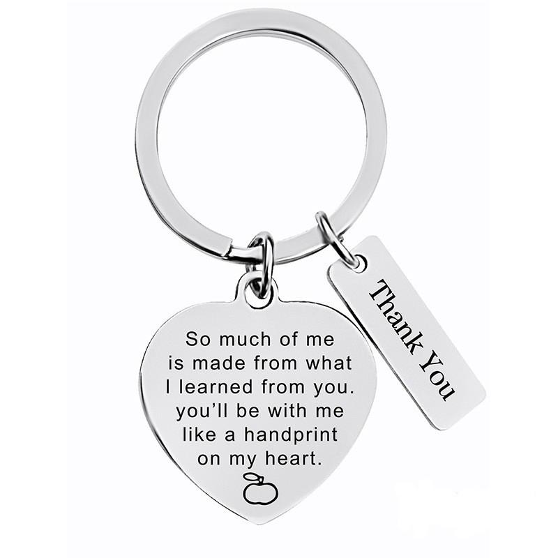 

Beautifully Stainless Crafted Steel Keychain Gift For Graduation And Day Teachers ML0603