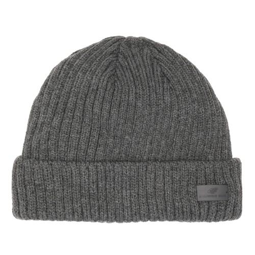 4F Mens H4Z22 Logo Turned Up Cuff Beanie