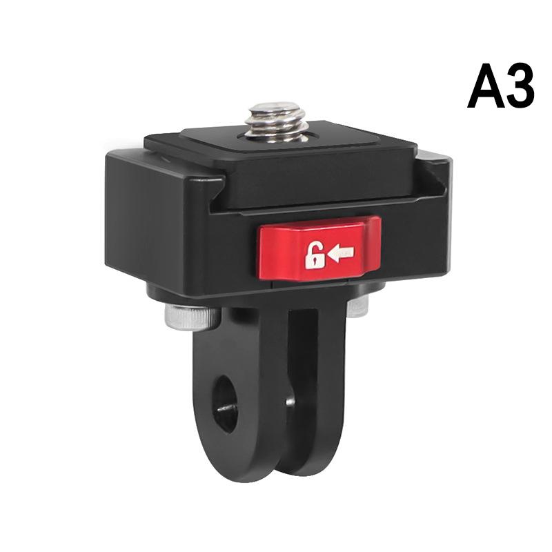 Mini Monitor Mount Plate Quick Release Clamp Fast Switch Install System 1/4 Screw For Action Camera Tripod Slide Rail Stabilizer