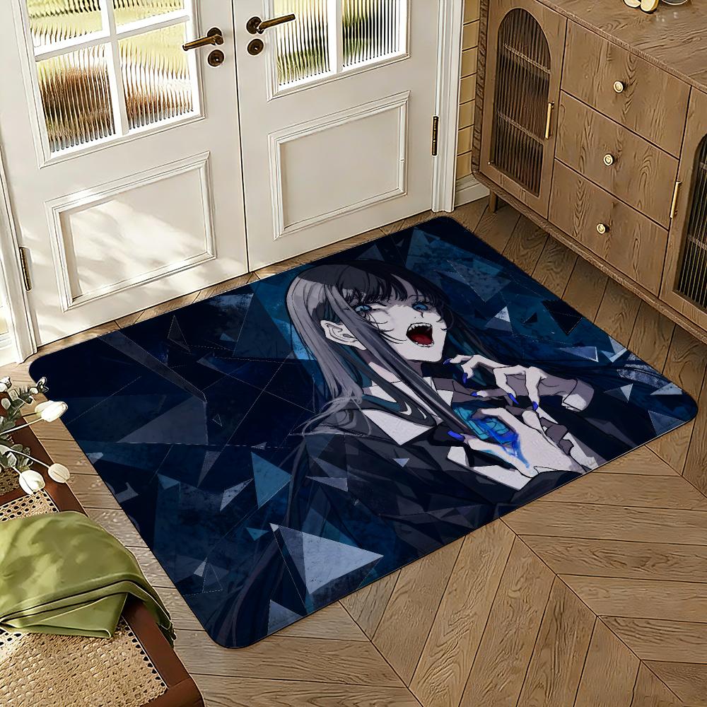 Ado singer Anime Floor Mat Soft Thickened Absorbent Non-Slip Bedroom Living Room Door Mat Home Decor Flannel Rugs