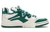 Li Ning Wave Pro Synthetic Leather, Leather Abrasion Resistant Breathable Low Top Skateboard Shoes Men's Green White AECS001-2