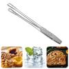 Küchenzange Edelstahlzange Kochpinzette Grillzange Lebensmittel Fleischzange Clip BBQ-Pinzette Grill Küchenwerkzeuge