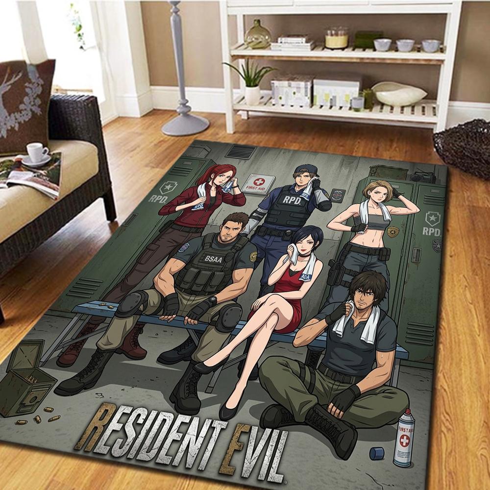 Resident Evil Bedroom & Living Room Carpet, Home Decor Cool Movie Mat Play Floor Mat -HE50