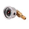 Qiilu Fuel Pressure Gauge Fuel Pressure Regulator Gauge Hose Kit 0-100PSI (Black)