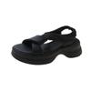 Sandals women's new summer 2025 outer wear open-toe simple cross-strap comfortable platform Roman sandals are niche for women