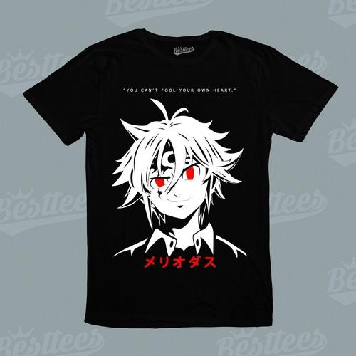 Kids /Men/Women Japanese Anime Seven Deadly Sins Meliodas Escanor Liones T-Shirt S разноцветный