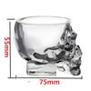 Bicchiere Teschio Trasparente Tazza Quarzo Trasparente Teschio Bar Teschio di Cristallo Bicchiere Vodka 75ml