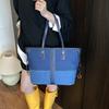 Denim Bag Women's Large-capacity New Summer Splicing Casual Shoulder Bag Texture Class Commuter Tote Bag