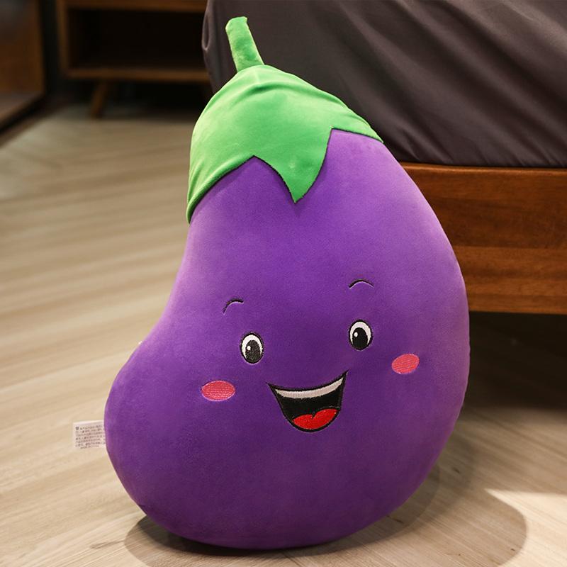 New Cartoon Smile Carrot Chili Corn Plush Toy Cute Simulation Eggplant Carrot Pillow Dolls Stuffed Soft Toys for Children Gift