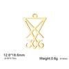 Teamer 5 pièces Pendentif Charme Symbole de Lucifer Pour Collier Bracelet Fabrication de Bijoux Mode Charms en Acier Inoxydable Vente en Gros 2026 Nouveau