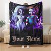 Name Custom Chucky Print Flannel Blanket High Quality Warm Comfortable Cover for All Seasons Perfect for Gifts Home Decor