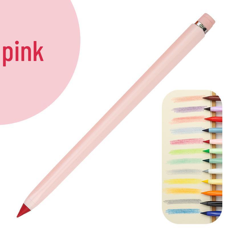 Erasable Posture Correcting Eternal Pencil - 12 Colors, No Sharpening Needed, Durable Lead, Perfect for Kids' Drawing.