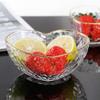 Love Heart Glass Heart Bowl Heart Shaped Candy Trays Simple Fruit Plate  Ice Cream