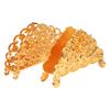 European Style Napkin Holder Desktop Ornament Gold Tissue Box Metal Paper Dispenser  Restaurant