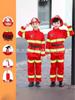Kids' Firefighter Costume for Role-Playing, Career Experience, and Kindergarten Parent-Child Sports Meet