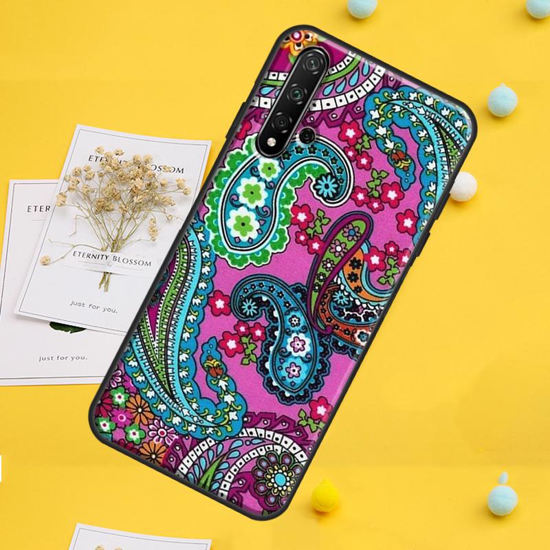 Floral Paisley Pattern For Huawei Nova 7i 8i 11i 12i 12s 9 10 SE Y91 Y90 Y60 Y70 Y72 Y61 P60 Pro P30 P40 Lite Case