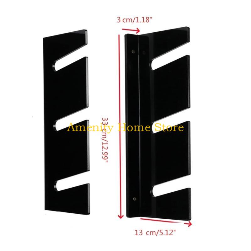 F26C Contemporary Acrylic Skateboard Organizer Wall Mount Holder for Skateboard Enthusiasts Professionals and Shop Owners