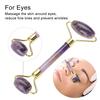 Natural Jade Roller Massage Amethyst Facial Massage Anti Wrinkle Anti Aging for Face Eyes