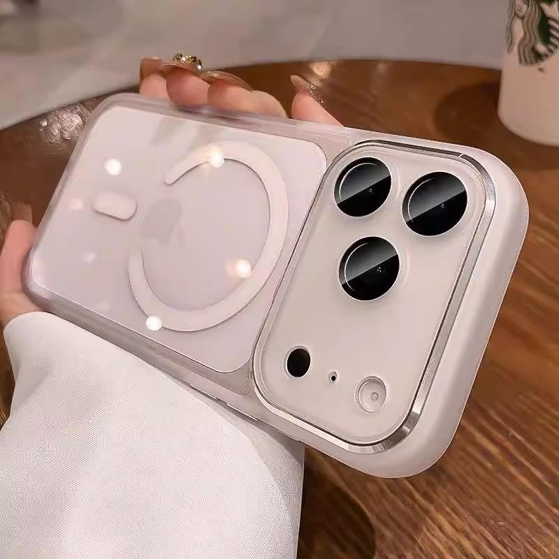 Применимо к магнитному чехлу для мобильного телефона Apple 17proMax, прозрачный, продвинутое ощущение, iPhone16 Европа, Америка и 15 противоударный защитный чехол