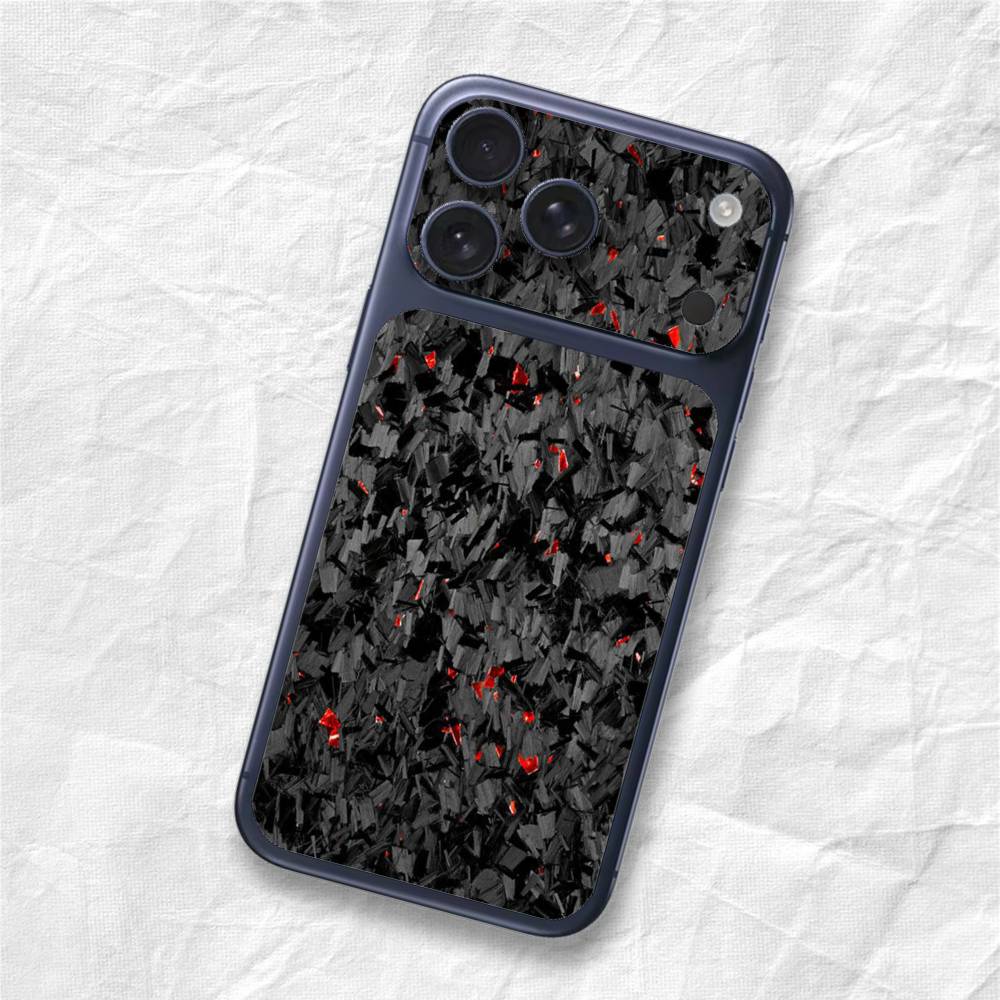Carbon Pattern Sticker Film Back Skin for iPhone 17 Pro Max