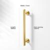 Modern Minimalist Kitchen Cupboard Handles Solid Zinc Alloy Vintage Wardrobe Door Pulls Brushed Brass Finish Furniture Hardware