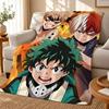My Hero Academia Throw 240g Flannel Blanket, Suitable for Sofas, Beds, Offices, Exquisite Gift Blankets