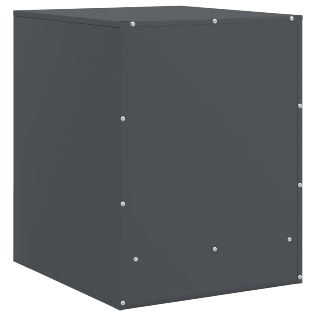Nightstands 2 Pcs Anthracite 34.5 X 39 X 44 Cm Steel